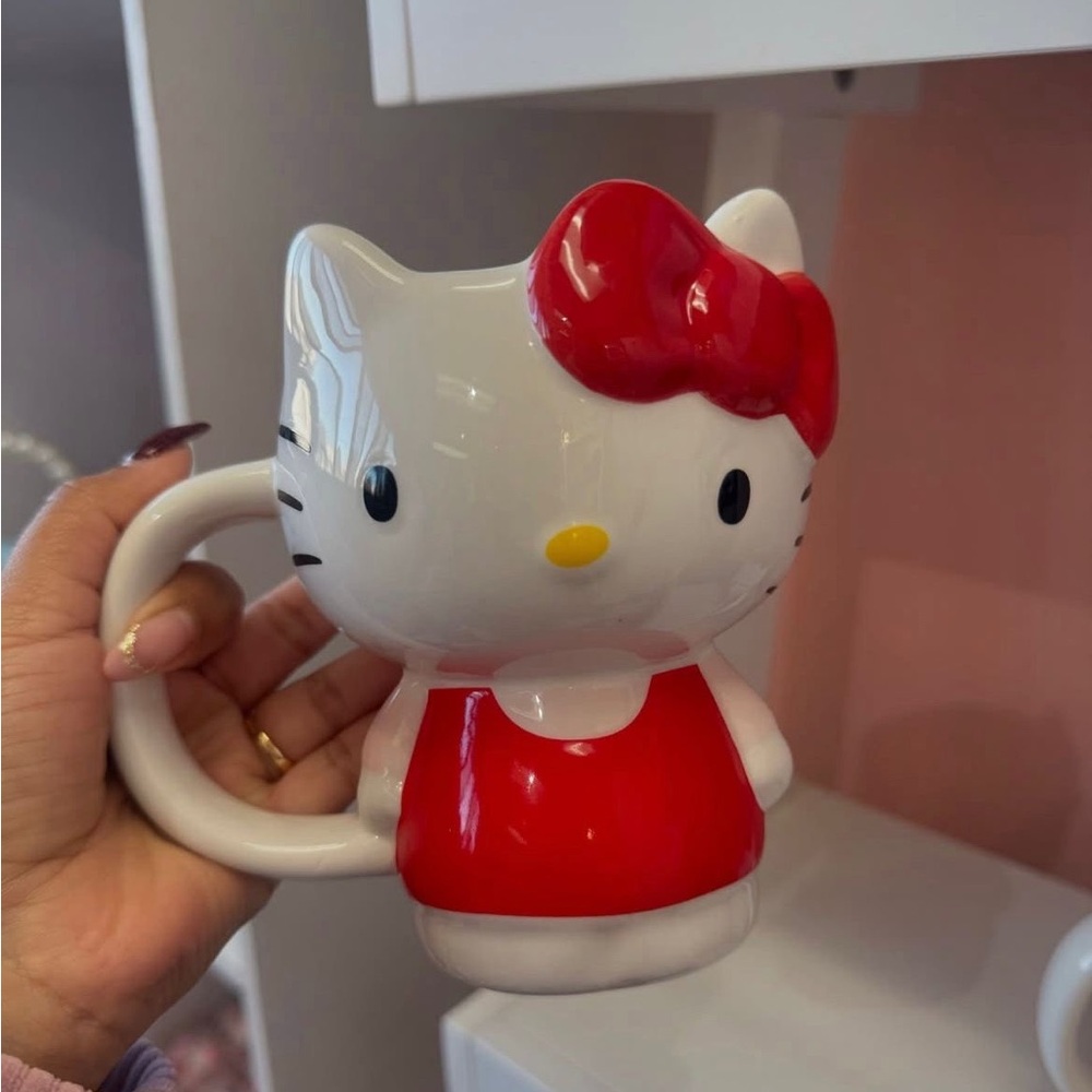 Hello Kitty Red and Silver Kitchen Decor